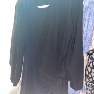Brand new long-sleeve black dress from Lulu’s!